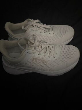 RBX All-White Mesh Lace-Up Sneakers